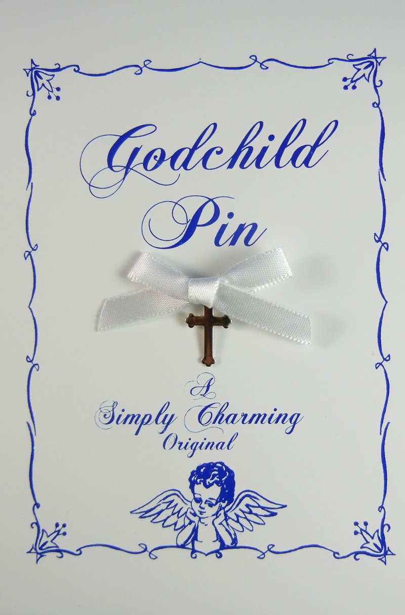 Godchild pin w/silver cross